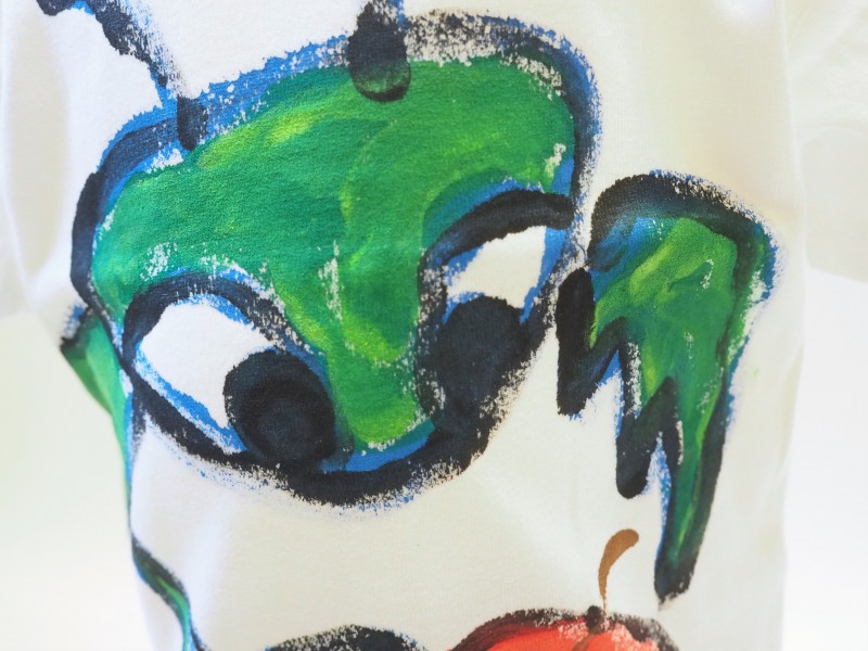 【KIDS DESIGNER】カマキリんごの手描き