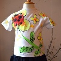菜の花てんとうの手描き　