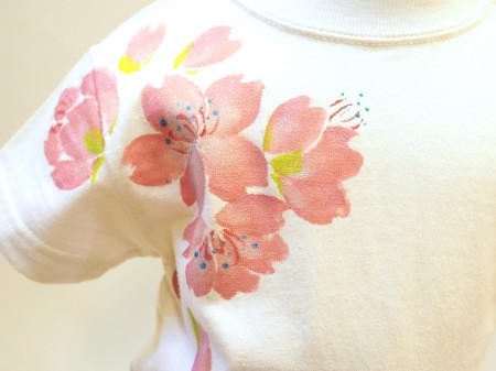 満開桜の手描きTシャツ