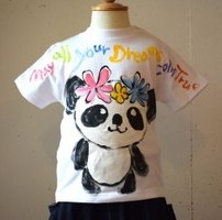 花かんむりぱんだの手描き