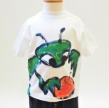カマキリんごの手描き　キッズデザイナー