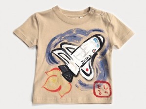 スペースシャトルの手描き